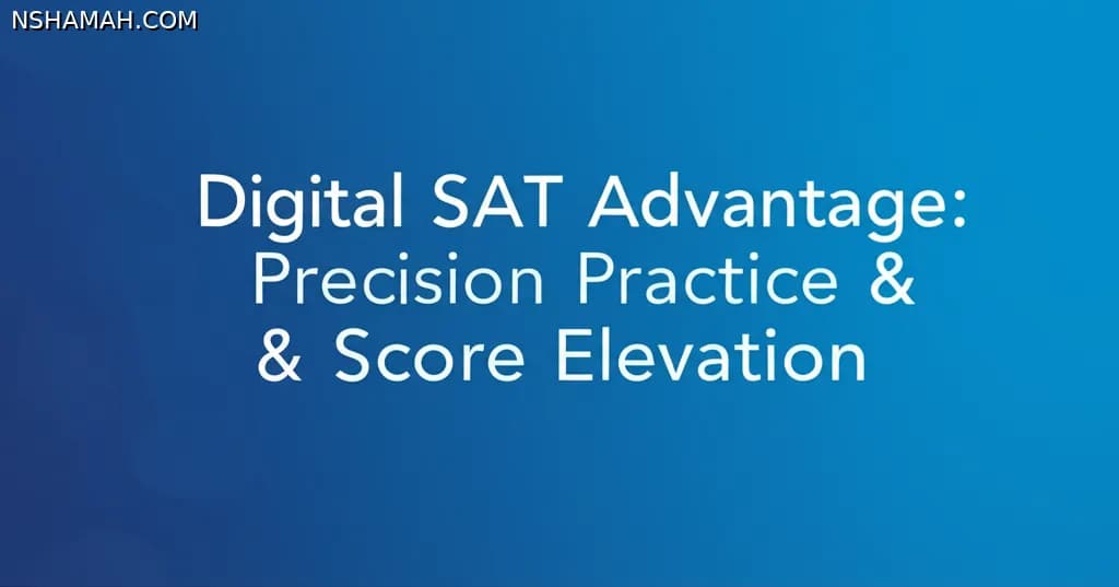 Digital SAT Advantage: Precision Practice & Score Elevation Digital SAT Advantage: Precision Practice & Score Elevation